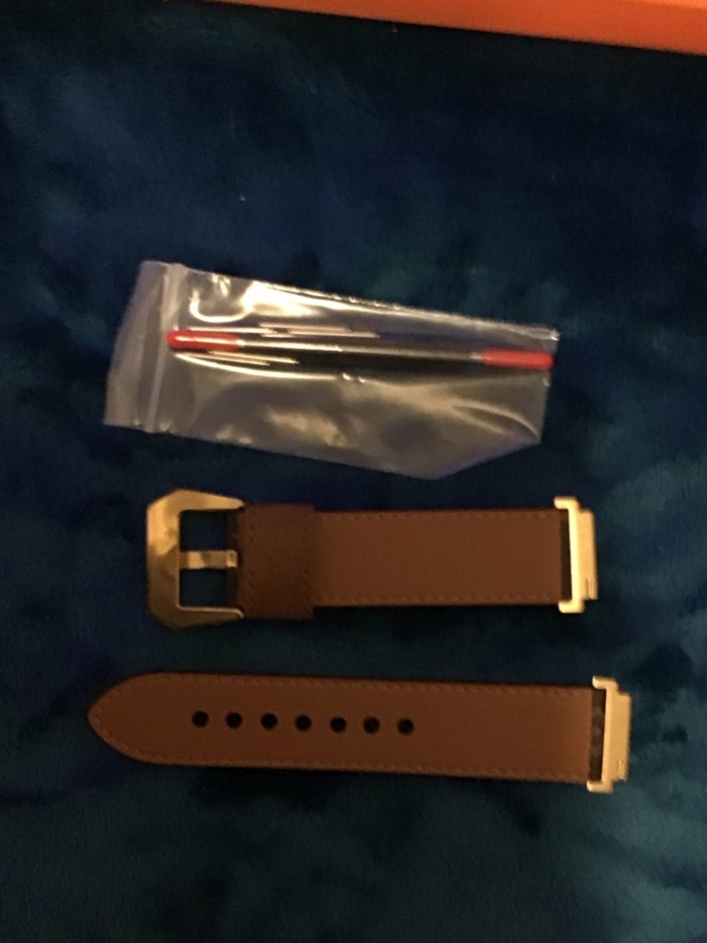 Louis Vuitton Monogram Watch Strap in Dark Brown with Gold Hardware - Picture 4 of 6